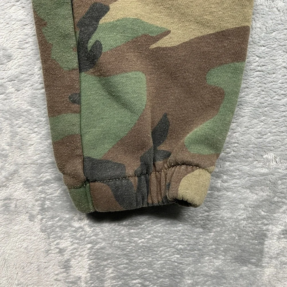 Air Jordan Camo Jogger Pants Kids Size M 10-12 Green‎ Brown Fleece Jumpman